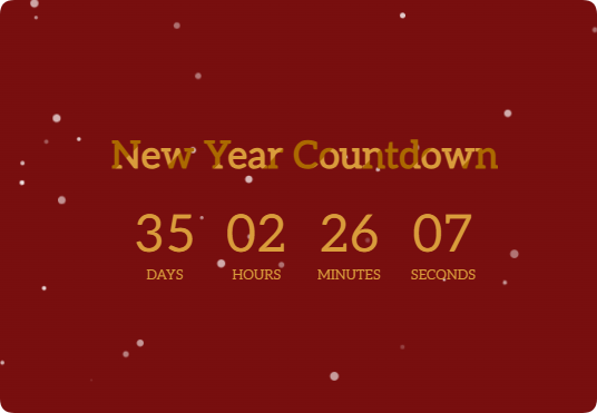 2025元旦倒计时雪花背景特效源码-颜夕资源网-第17张图片