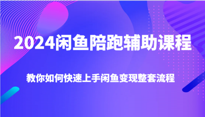 2024闲鱼陪跑辅助课程，教你如何快速上手闲鱼变现整套流程-颜夕资源网-第18张图片