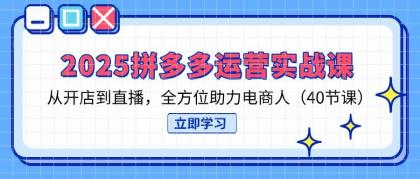 2025拼多多运营实战课，从开店到直播，全方位助力电商人（40节课）-颜夕资源网-第18张图片