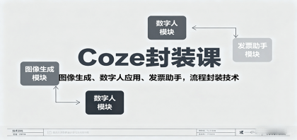 Coze封装课，图像生成、数字人应用、发票助手，流程封装技术-颜夕资源网-第18张图片