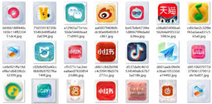 非常好看治愈的 夏日冰爽 水嫩手机APP图标 苹果安卓都可以安装-颜夕资源网-第20张图片