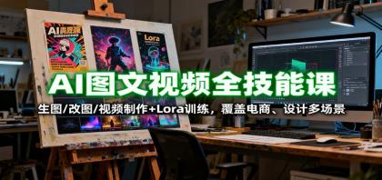 AI图文视频全技能课：生图/改图/视频制作+Lora训练，覆盖电商 、设计多场景-颜夕资源网-第18张图片