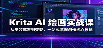 Krita AI 绘画实战课：从安装部署到变现，一站式掌握创作核心技能-颜夕资源网-第18张图片