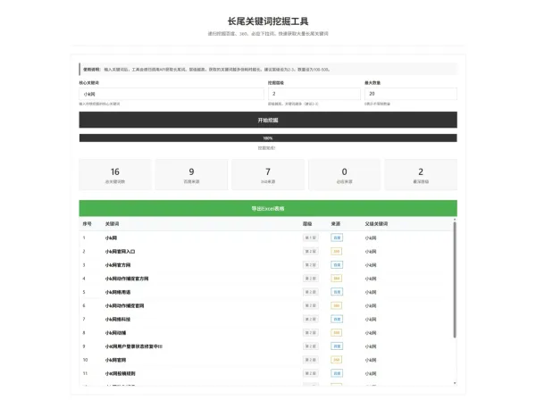 SEO关键词长尾词优化工具网页源码-颜夕资源网-第18张图片