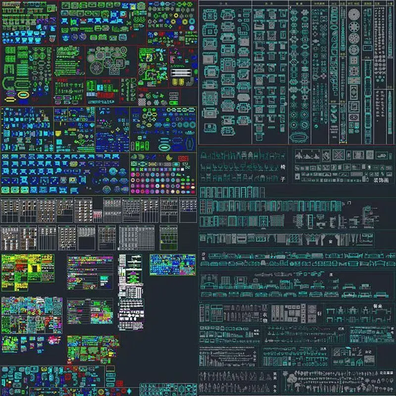 装修公司专用cad图库大全素材图库-颜夕资源网-第18张图片