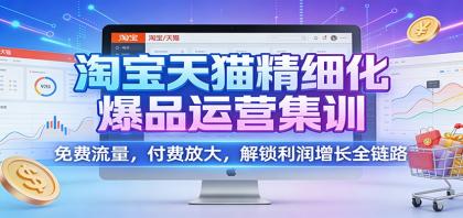 淘宝天猫精细化爆品运营集训：免费流量，付费放大，解锁利润增长全链路-颜夕资源网-第18张图片
