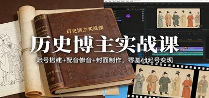 历史博主实战课：账号搭建+配音修音+封面制作，零基础起号变现-颜夕资源网-第18张图片
