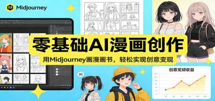零基础AI漫画创作：用Midjourney画漫画书，轻松实现创意变现-颜夕资源网-第18张图片