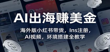 AI出海赚美金：海外版小红书带货，Ins注册，AI视频，环境搭建全教学-颜夕资源网-第18张图片