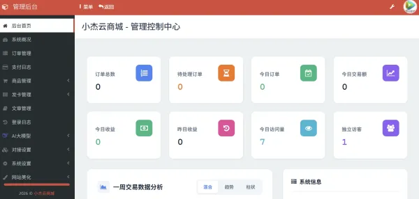 小杰云商城系统源码 完整版 全开源-颜夕资源网-第19张图片