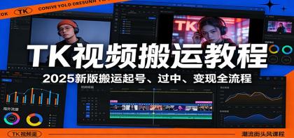 TK视频搬运教程：2025新版搬运起号、过中、变现全流程-颜夕资源网-第18张图片