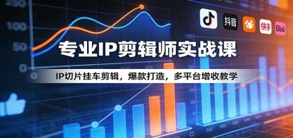 专业IP剪辑师实战课：IP切片挂车剪辑，爆款打造，多平台增收教学-颜夕资源网-第19张图片